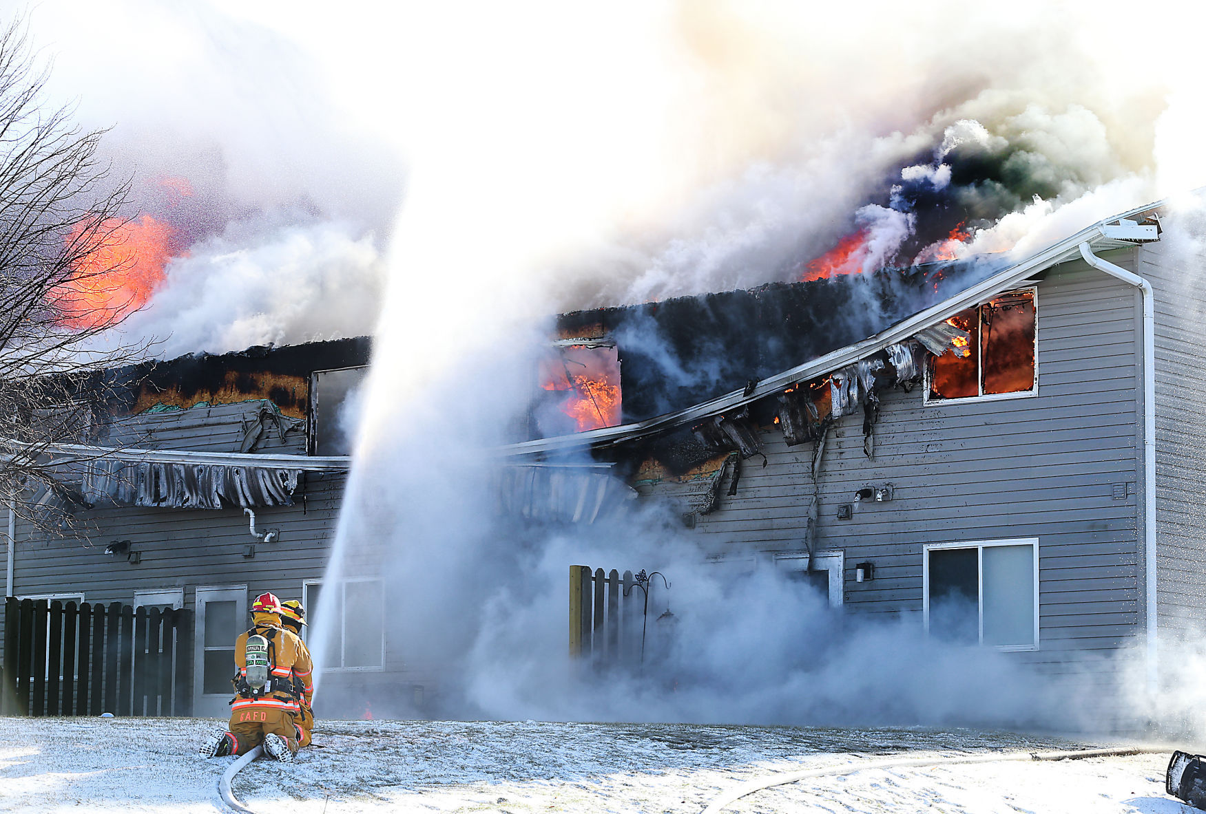 Holmen apartment fire